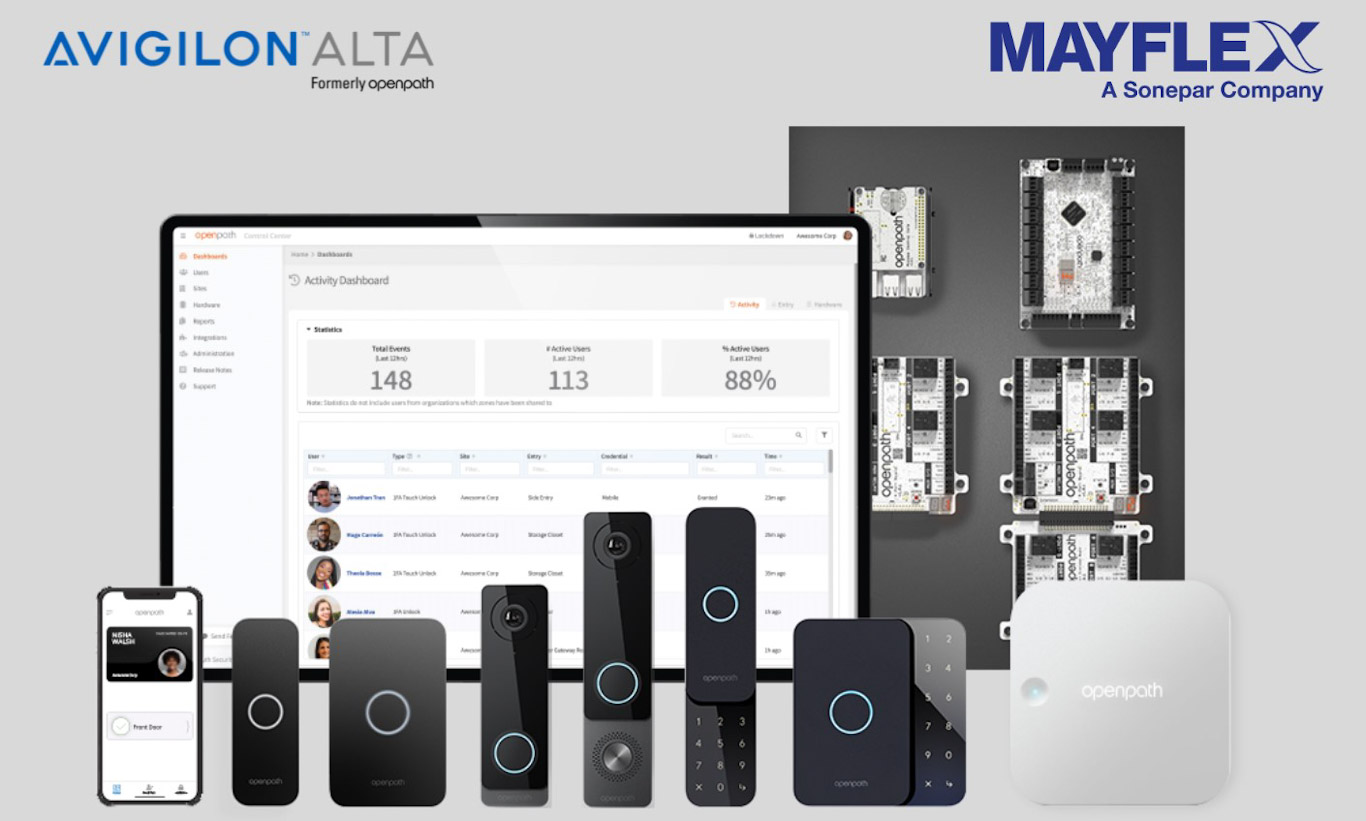 Mayflex to distribute Avigilon Alta Cloud Access Control